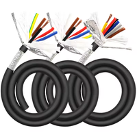 Kabel Listrik TRVVP Fleksibel Tinggi 4*0.5mm Terlindung, Kabel Rantai Darg Berpasangan Terpilin PVC 4 6 8 10 12 Inti 0.5mm 0.75mm 1.5mm