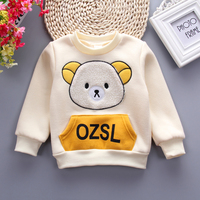 Ensemble de trois pièces confortable et décontracté avec imprimé ours de dessin animé mignon, printemps, automne, boutique de vêtements pour enfants, garçons 2019