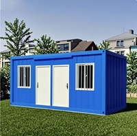 Chambre conteneur modulaire en acier de 20 pieds personnalisable dortoir de style méditerranéen bureau extérieur maison faite cour sandwich