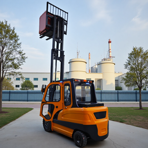 Nuova tendenza portatile Off Road 1 Ton 1.5 Ton 2 Ton 3 Ton 5ton Mini elettrico piccolo carrello elevatore per magazzino officina supermercato - Product Image 3