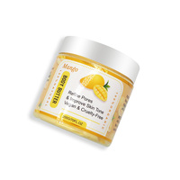 Beurre Corporel Naturel à la Mangue Marque Blanche Hydratant Éclaircissant Crème Corporelle Soin Peaux Sèches 200g Personnalisé OEM Végétalien Soins de Luxe
