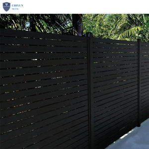 Fabbrica Fisica Consegna Puntuale Nuovi Arrivi Economici Grandi Volumi di Vendita Alta Qualità Pannelli per Recinzione da Giardino Privacy in Lega di Alluminio - Product Image 4