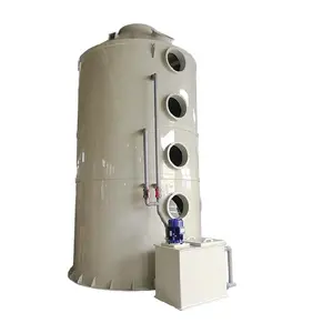 new pp plastic fume wet scrubber and acid gas absorption tower/spray purification tower in gas disposal for acid mist treatment