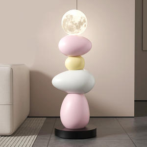 งานฝีมือทำจากเรซิ่นทำด้วยมือโคมไฟแอลอีดีพื้นตกแต่งหินสร้างสรรค์สำหรับห้องนั่งเล่นสำนักงานบ้าน-ไอเดียของขวัญที่ไม่เหมือนใคร - Product Image 4