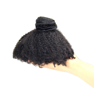 Lot de Cheveux Humains Vierges Remy de Haute Qualité avec Closure, <span class=keywords><strong>Tissage</strong></span> de Cheveux Humains Afro Crépus Bouclés 4C de Mongolie pour Femmes Noires - Product Image 3
