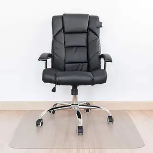 En popüler kaymaz şeffaf ofis koltuğu kat mat PVC koruma sert zemin veya halı