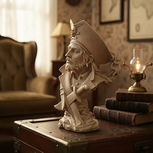 Nordic Abstract Resin <strong>Pirate</strong> Captain Sculpture Ornaments New Living Room <strong>Furniture</strong> Decorations for Home Decor Resin Crafts Gifts - Product Image 3