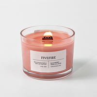 Bougies parfumées de luxe à la cire de soja aromathérapie Marque privée Décoration de la maison Odeur forte personnalisée