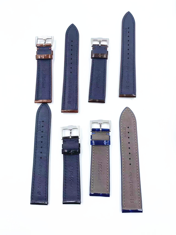High Quality 108-1A Genuine Leather Strap with Bamboo Knot Pattern Soft Cowhide Watch Strap for Watchmakers