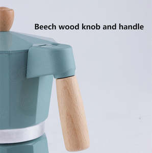 Nouvelle conception de cafetière à expresso de camping en aluminium, cafetière cubaine manuelle pour cappuccino <span class=keywords><strong>ou</strong></span> latte - Product Image 4