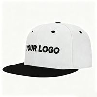 Gorra Snapback de Dos Tonos con Visera Plana, Logotipo Bordado Personalizado, Gorra de Béisbol Hip Hop de 6 Paneles
