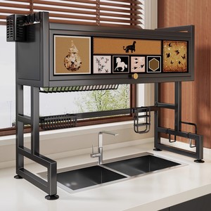 Kitchen Over Sink Dish Draining Rack Organizing <strong>Storage</strong> <strong>Shelf</strong> for Draining Dish Racks Kitchen Organizer - Product Image 2