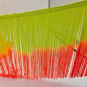 Franges en Chinlon bicolores de 20 cm de large pour robes latines, garnitures en dentelle pour textiles de maison et rideaux - Product Image 2