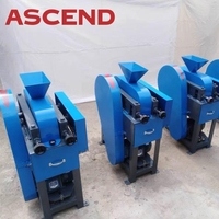Mini machine de broyeur à double rouleau de laboratoire 200x125 200x150 600 kg/h capacité pour granit platine taille de sortie inférieure à 3mm en Afrique