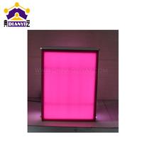 Table d'affichage de salon professionnel Rectangle Pop up Counter Pliable Trade Show Counter Desk Pop up Booth Table avec lumière LED