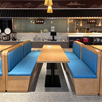 Tables et chaises de cantine de style bois de bonne qualité, ensembles de canapés pour restaurant et personnel