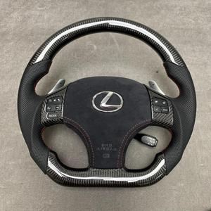 Volante de Fibra de Carbono Personalizado de Fábrica para <span class=keywords><strong>Lexus</strong></span> ES200 LX <span class=keywords><strong>UX</strong></span> NX200 RX350, Modificación de Automóviles, Piezas Interiores - Product Image 2