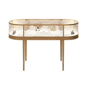 Đồ trang sức sang trọng hiển thị bảng đồ trang sức Showcase Thiết kế kính trang sức tủ trưng bày - Product Image 1