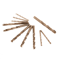 LOWENDORF D2XL49XWL24 Foret hélicoïdal en titane de haute qualité HSS M2 CO Outils de quincaillerie en usine pour le forage de précision Lot de 10