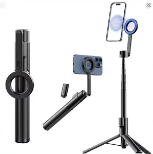 Trépied magnétique pour téléphone Selfie Stick 1.36m extensible pour <span class=keywords><strong>iPhone</strong></span> 15 <span class=keywords><strong>14</strong></span> 13 12 Vlog Livestreaming - Product Image 2