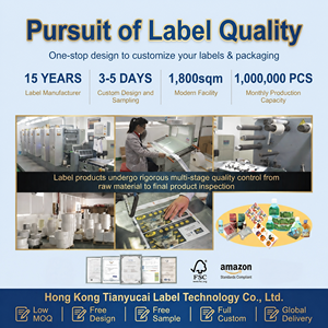 Custom <b>Waterproof</b> Oil Proof PP Material Adhesive Sticker Printing Service for Cosmetic Bottles Candle & Photo Frame <b>Labels</b> - Product Image 4