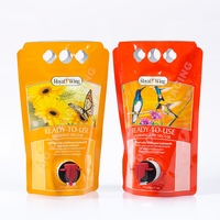 Sachet Doypack en gros pour jus en boîte 1L 2L 3L 4L 5L, distributeur aseptique, pochette en aluminium pour jus de pomme en boîte