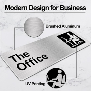 Enseigne de bureau personnalisée à prix réduit d'usine pour <span class=keywords><strong>Amazon</strong></span> Logo autocollant de <span class=keywords><strong>porte</strong></span> équipement publicitaire personnalisé - Product Image 2