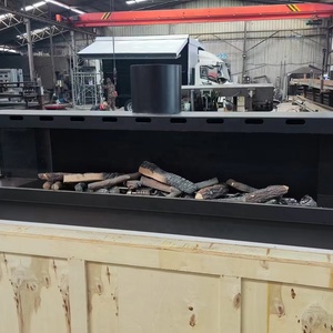 Lò sưởi gas tùy chỉnh với kính với nhiều kích cỡ và kiểu dáng đánh lửa từ xa, thiết kế tuyến tính hình chữ nhật được thực hiện để đặt hàng - Product Image 5