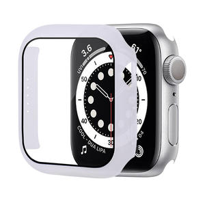 Funda completa de vidrio templado para PC acrílico para Iwatch <span class=keywords><strong>8</strong></span> 9 Ultra <span class=keywords><strong>SE</strong></span> 38MM 40MM 41MM 42MM 44MM 45MM 49MM funda para reloj inteligente - Product Image 6