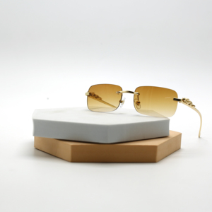 <span class=keywords><strong>2023</strong></span> haut <span class=keywords><strong>de</strong></span> gamme personnalisé hommes dégradé mode <span class=keywords><strong>lunettes</strong></span> <span class=keywords><strong>de</strong></span> <span class=keywords><strong>soleil</strong></span> sans monture carré petit Style ovale avec UV400 lentilles optiques en gros - Product Image 2