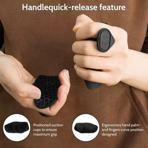Silicone Hand Grip Strengthener <b>Pads</b> with Storage Case, Anti-Slip Palm Protector for Weightlifting & Fitness Gym - Product Image 3