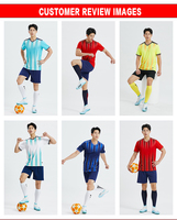 Maillot de football pour jeunes 100% polyester à séchage rapide, ensembles d'uniformes de football, maillots d'entraînement d'équipe avec tissu respirant