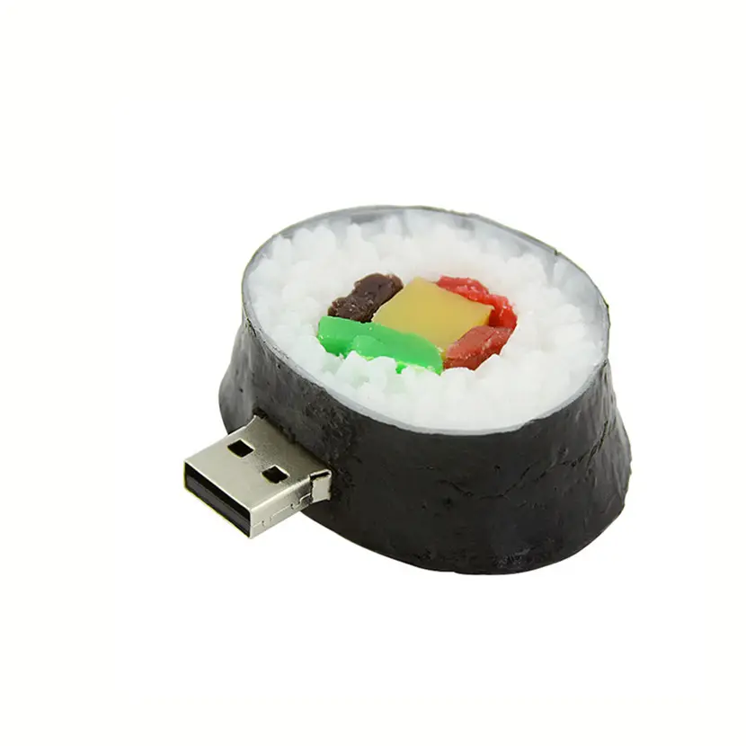 卸売漫画寿司形PVC USBフラッシュドライブ日本食品形USBスティック