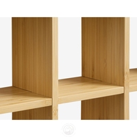 Étagère murale à double niveau pour tasses, 100% bambou, qualité supérieure, certifiée qualité alimentaire, bambou naturel, non pliable