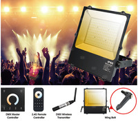 Projecteur LED DMX CCT 100W-450W IP65 à changement de couleur pour éclairage de scène, spectacles en direct et événements itinérants