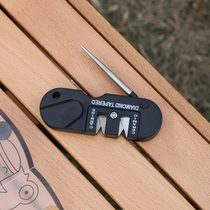 Diamond Tapered <b>Knife</b> <b>Sharpener</b> 80x27mm Multi Grit Outdoor Survival Tool - Product Image 1