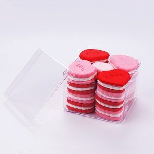 Tùy Chỉnh Bánh Quy Cookie Vuông Nhựa Rõ Ràng Hộp Nhựa Tiramisu Bánh <span class=keywords><strong>Container</strong></span> Hộp Tráng Miệng Với Nắp - Product Image 4