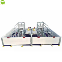 Structure en acier préfabriquée automatique porcherie ferme porcine caisse de mise bas conception porcherie hangar pour 100 porcs