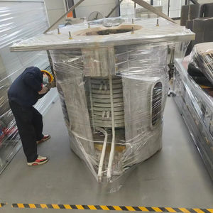 Nouveau four de fusion à bobine d'induction à moyenne fréquence du fabricant personnalisable 500KG 1000KG noyau de pompe de fusion de métal inclus - Product Image 1