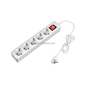 OEM ab standart güç şeridi USB portları ile C tipi CE prizleri ile 1.5M uzatma kablosu elektrik anahtarı güç şeridi