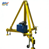Système de vérin hydraulique pour trépied d'avion 10T à 50T avec verrouillage de sécurité hydraulique