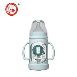 Bouteille d'alimentation <span class=keywords><strong>en</strong></span> <span class=keywords><strong>verre</strong></span> Borosilicate pour bébé, de qualité alimentaire, avec cristal transparent, peut être personnalisé, ml - Product Image 3