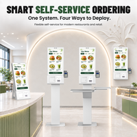 Kiosque de commande automatique pour restaurant OEM, écran tactile, terminal de commande et de paiement pour la restauration rapide et les supermarchés