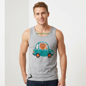 Camiseta sin Mangas/Camiseta de Algodón para Hombre, Formal, Transpirable, Ecológica, Cuello Redondo, Personalizada, de Bambú y Algodón Orgánico, para Verano, Superventas - Product Image 1