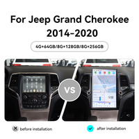 Écran ZWNAV 14,5 pouces pour Jeep Grand Cherokee 2014-2020, Carplay Android 15 Octa-core, autoradio stéréo GPS DSP OEM