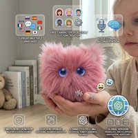 Boneka Silikon Interaktif Suara Pintar, Mainan AI Pendamping dengan Mata LED, Hadiah Bercerita untuk Anak Usia 5-7 Tahun (Unisex)