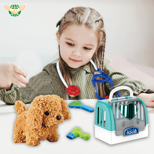 Jouets éducatifs pour animaux de compagnie, cage en plastique pour chiot mignon, peluche douce, accessoires de soins pour animaux de compagnie, ensemble de <span class=keywords><strong>chien</strong></span> drôle en peluche pour fille - Product Image 6