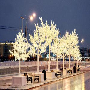 Árbol de Sakura LED para Exteriores con Flores de Cerezo Artificiales para Paisajes Públicos y Exhibiciones en Festivales - Product Image 1