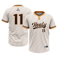 Camiseta Deportiva Henley Sublimada para Hombre, Uniforme de Béisbol y Sóftbol, Logotipo Bordado Personalizado, Transpirable, Venta al Por Mayor