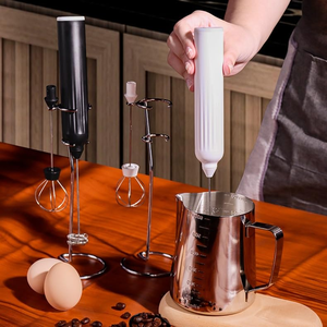 Espumador de Leche Eléctrico Doméstico de Bajo Consumo, Batidor de Leche y Huevos Inalámbrico, Ajustable en Velocidad, Sin Controles - Product Image 1